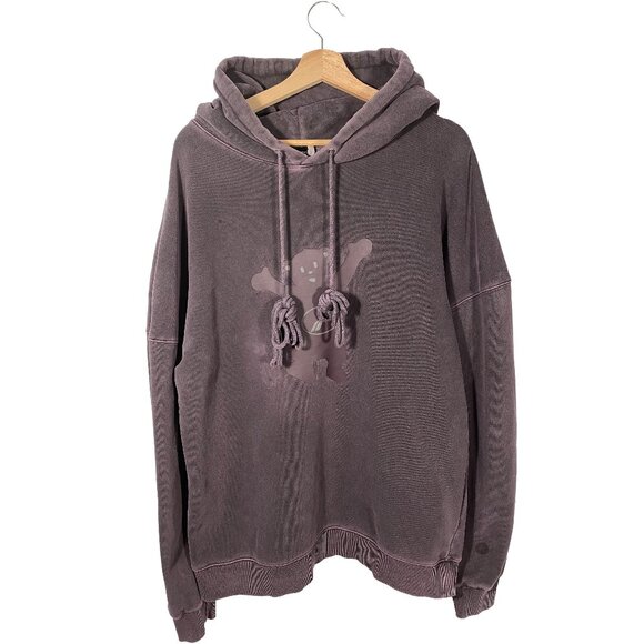 WE11DONE Teddy Bear Graphic Pullover Oversized Hoodie Size M - Picture 1 of 10